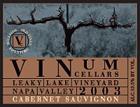 2003 Cabernet Sauvignon, Leaky Lake Vineyard